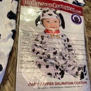Dalmatian Baby Halloween costume, 3-6mo